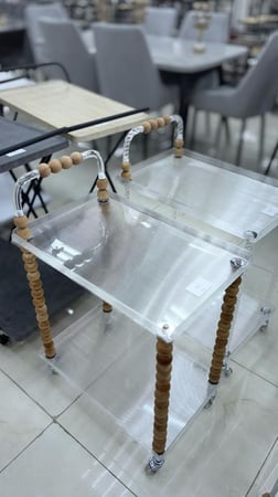 عربية شاي اكريلك متحركة