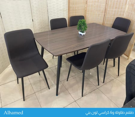 طقم طاولة 4و6 كراسي عدة ألوان