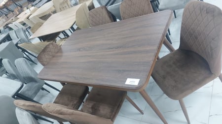 طقم طاولة وست كراسي