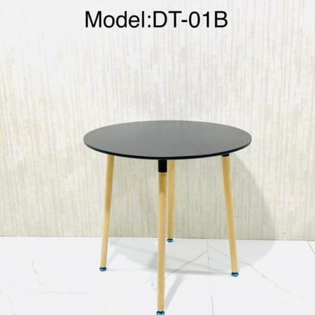 طاولة كوفي دائرية لون أسود مقاس 80 CM