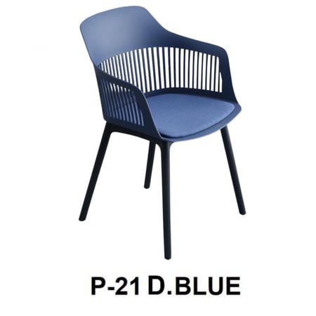 طقم 5 كراسي لون ازرق مع اسفنج