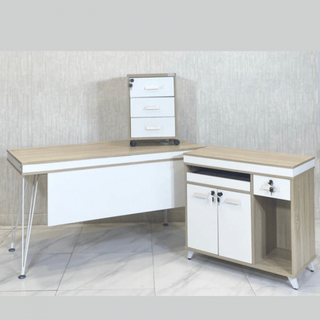 طقم مكتب مقاس 140 سم خشبي