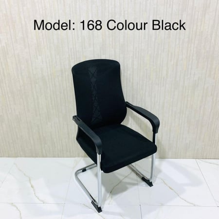 طقم 4 كراسي مكتب اسود