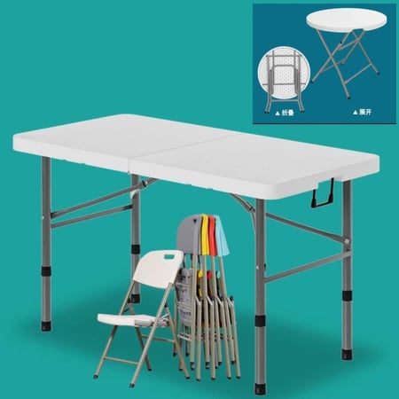 طاولة وكراسي فايبر عدة مقاسات