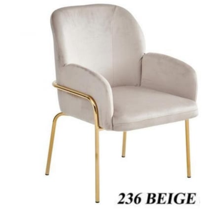 طقم 2 كراسي مودرن مخمل ستيل ذهبي عدة ألوان