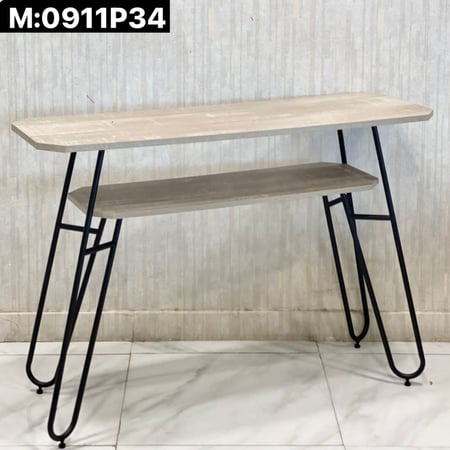 مدخل خشب بأرجل حديد عدة ألوان