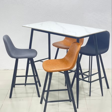 طقم 2 كراسي بار جلد عدة ألوان