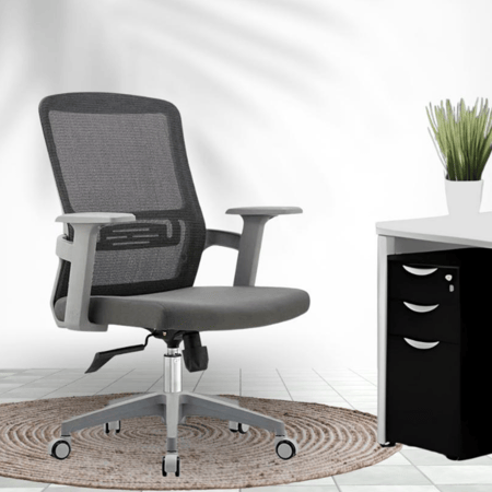 كرسي مكتب رمادي