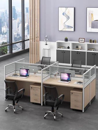 كرسي مكتب أسود شبكي