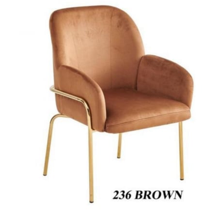 طقم 2 كراسي مودرن مخمل ستيل ذهبي عدة ألوان