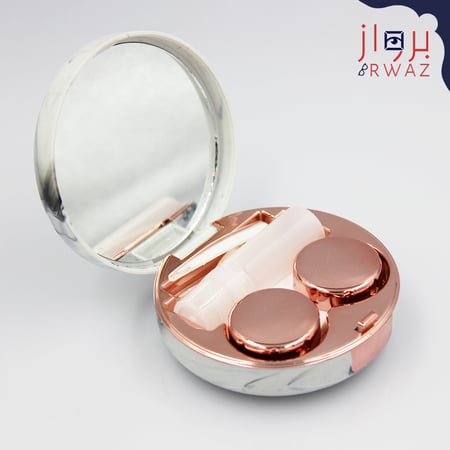 حافظة عدسات دائرية رخامية