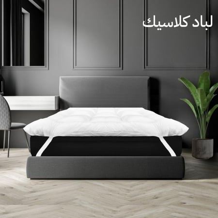 لباد سرير ارتفاع 10 سم فندقي من المايكرو فايبر