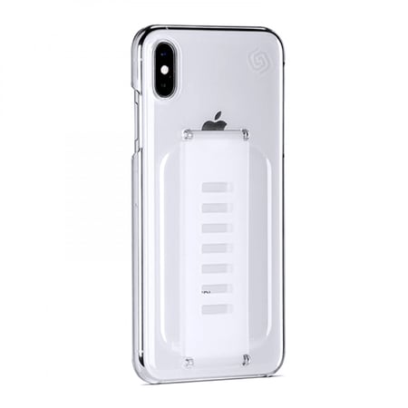 غلاف شفاف مقوى خامة صلبة مع لمعان واضح ومسكه جميلة للأيفون من ماركة