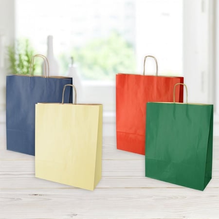 اكياس هدايا سادة ملونة 8 الوان ,ايطالي