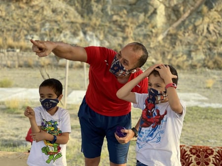 كمامة قماشية لون كحلي رقم #67