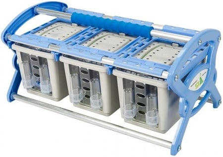 قفص نقل الطيور من ثلاث خانات STAsoluzioni