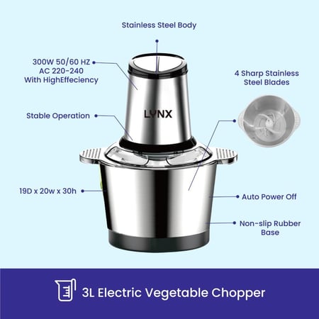 فرامة لحم كهربائية 3 لتر
