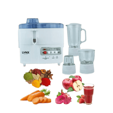 خلاط مطبخ متعدد الوظائف 4 في 1 من لينكس - عصارة، خلاط، مفرمة وطاحونة