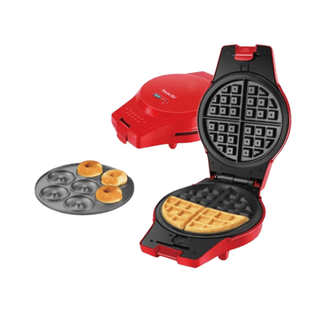 ماكينة صنع الوافل والدونات 2 في 1- Saachi