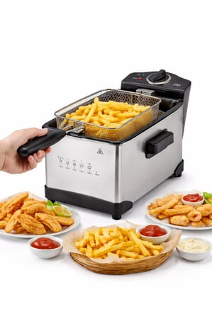 قلاية زيت لينكس (LYNX) سعة 4 لتر – أداء احترافي وجودة عالية لأشهى الأطعمة المقلية