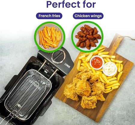 قلاية زيت لينكس (LYNX) سعة 4 لتر – أداء احترافي وجودة عالية لأشهى الأطعمة المقلية