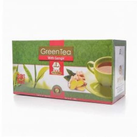 وادي النحل شاي منعش شاي الاخضر 30 عبوه زنجبيل