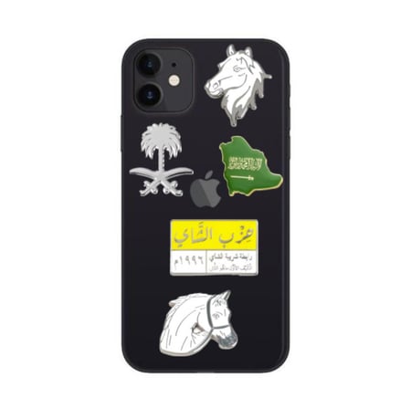 ملصق معدني - الملك عبدالعزيز