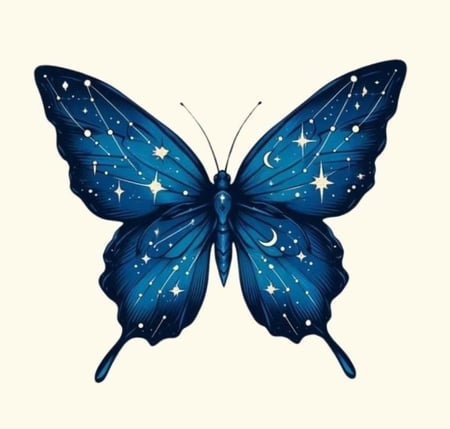 بروش مثلث ( فراشة من الخلف )