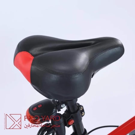 سيكل قابل للطي رياضي هجين أحمر بأسود