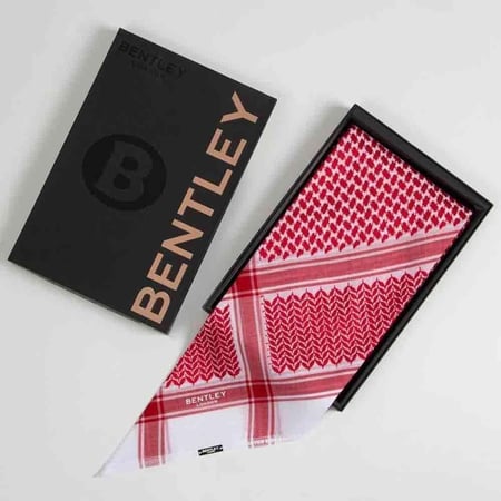 شماغ بنتلي BENTLEY أحمر كلاسيك