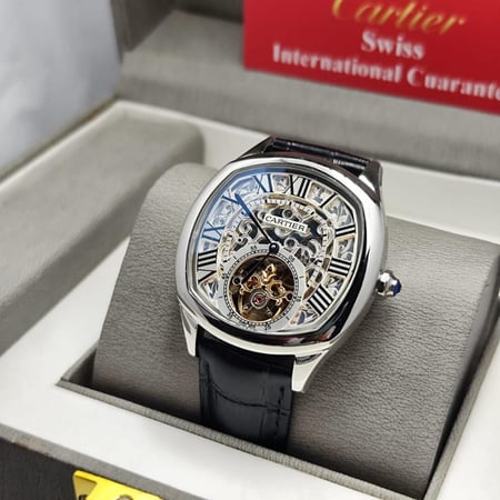 ساعة كارتير جلد رجالية - متجر شماغ شوب