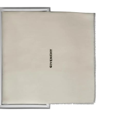 شال كشميري ناعم بيج سادة ماركة جيفنشي جودة عالية وفخامة