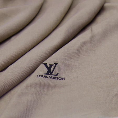 شال كشميري لويس فيتون لون بيج سادة