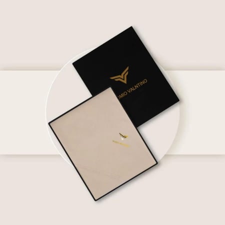 شال كشميري ماركة روميو فلنتينو لون بيج سادة