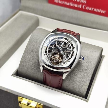 ساعة كارتير جلد رجالية - متجر شماغ شوب