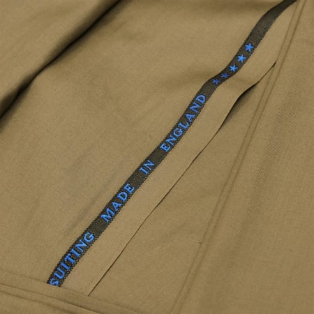 قماش جيفنشي إنجليزي الصنع بيج مقلم شتوي فاخر بخياطة دقيقة وأنيقة