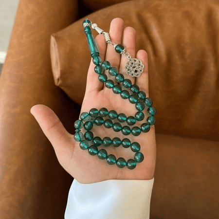 سبحة بكلايت زمردي - متجر شماغ