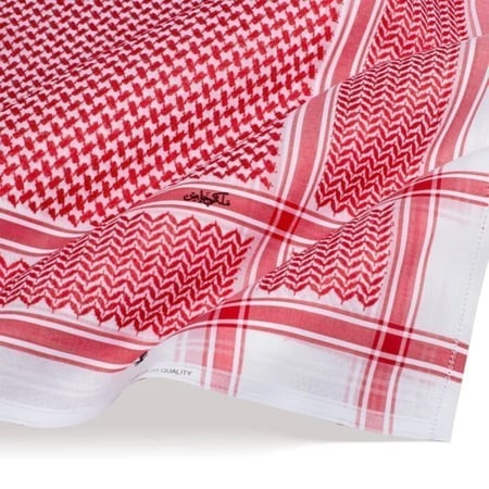 شماغ ملكي خاص احمر غامق من قطن طبيعي عالي الجودة - متجر شماغ شوب