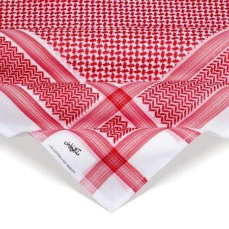 شماغ ملكي احمر خاص ليمتد 2025 بنقوش حمراء فاخرة  و خامة قطنية عاليه