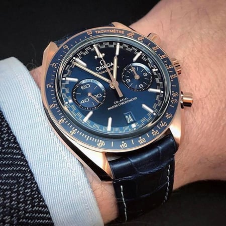 ساعة يد اوميغا الرجالية جلد - متجر شماغ شوب