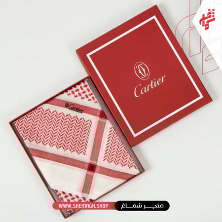 شماغ كارتير لون سكري انجليزي - متجر شماغ شوب
