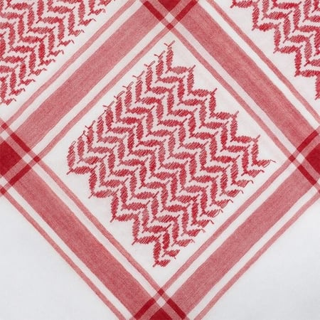 شماغ سيار سيجنتشر ال بنقشة كلاسيكية متناسقة باللون الأحمر الفاتح