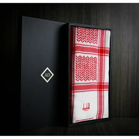 شال دنهل كشميري أحمر بيج - متجر شماغ شوب