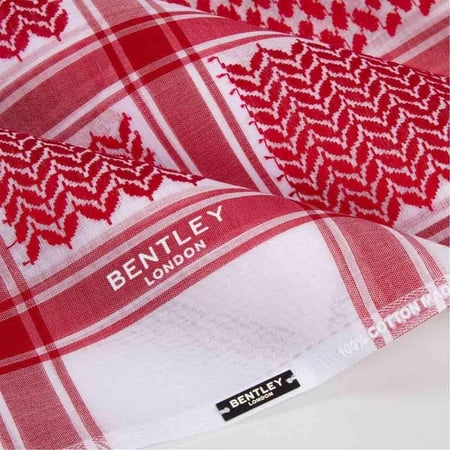 شماغ بنتلي BENTLEY أحمر كلاسيك