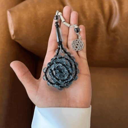 سبحة بكلايت سماوية شفافة - متجر شماغ شوب