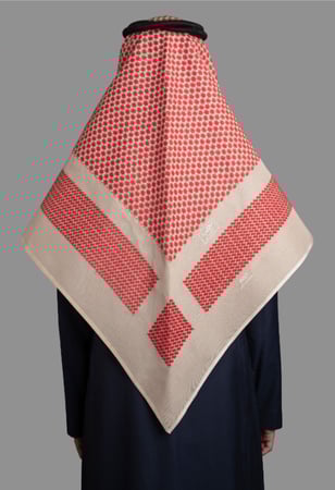 شماغ البسام بريز كريمي خفيف ومريح للارتداء اليومي من متجر شماغ شوب