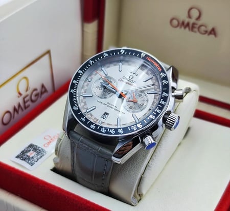 ساعة يد اوميغا الرجالية جلد - متجر شماغ شوب