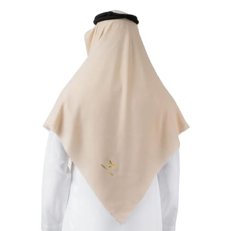 شال كشميري ماركة روميو فلنتينو لون بيج سادة