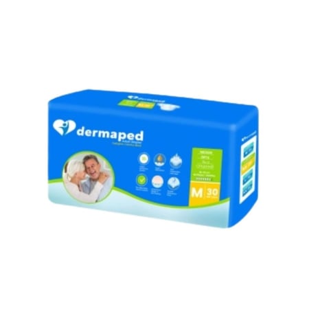حفاضات ديرمابيد عادية 30ق - dermaped حفاضات كبار السن(S,M,L,XL) 30 ق