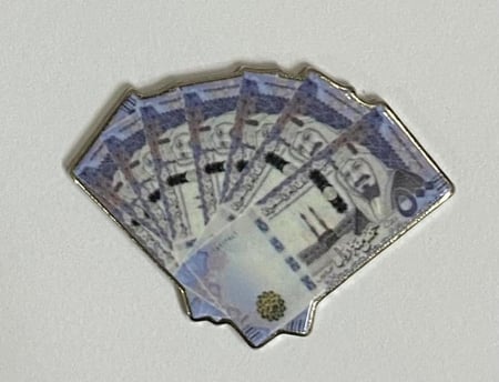 ستيكر معدني 500 ريال